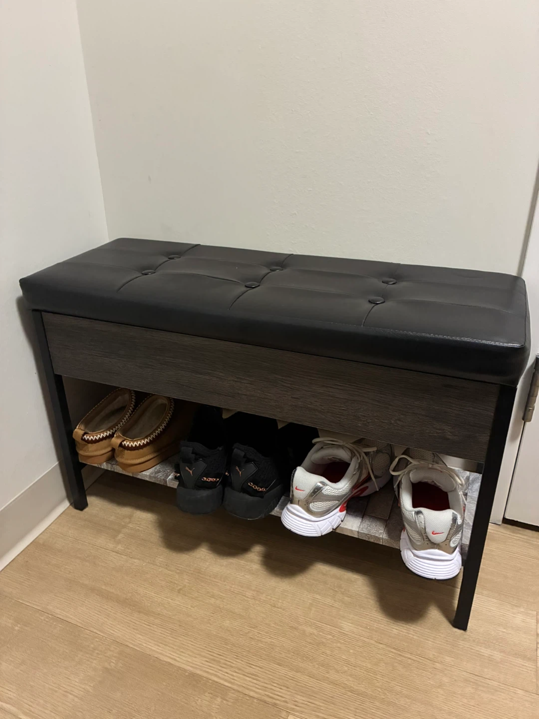 Storage Bench with Shoe Rack - photo 2