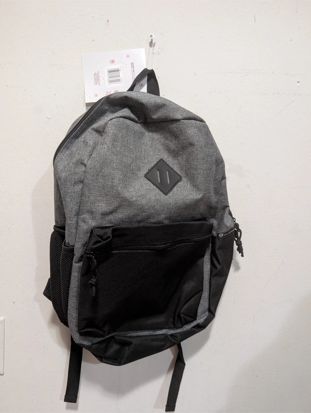 Grey and Black Backpack