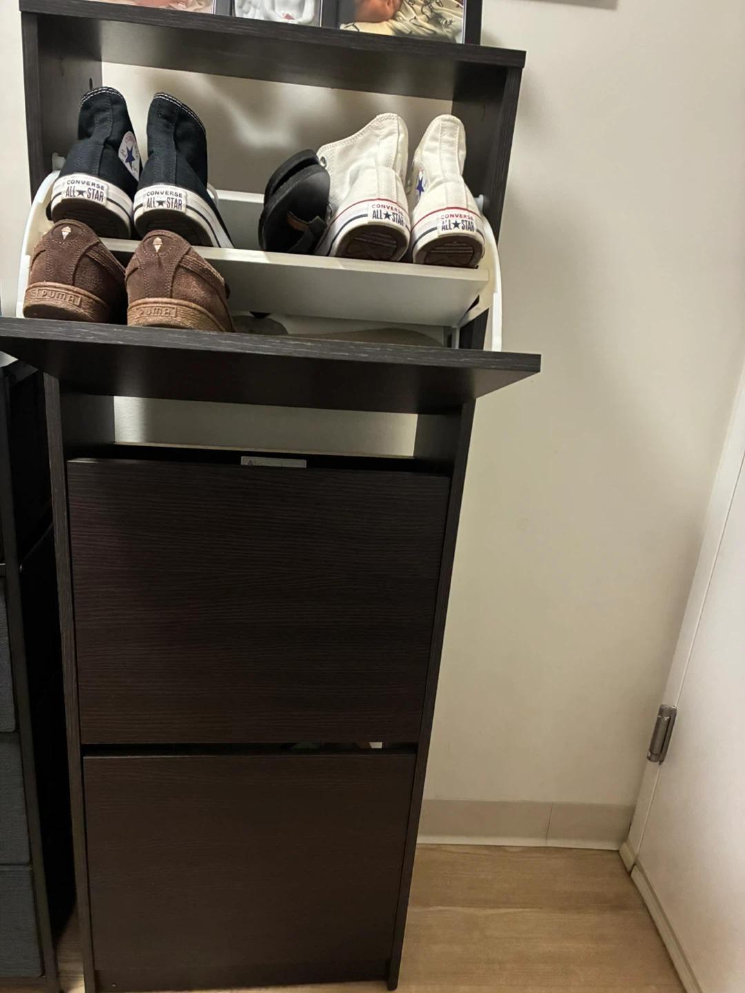Dark Brown Shoe Cabinet - photo 2