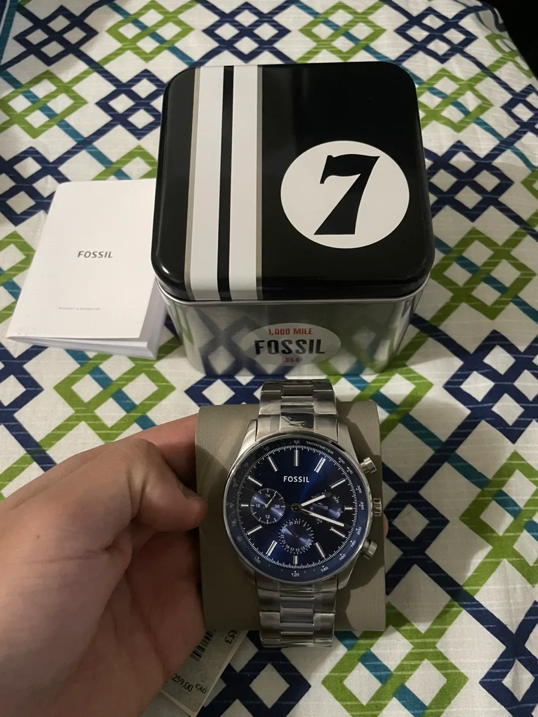 Men’s Fossil Watch - Blue Dial image indicator(4)