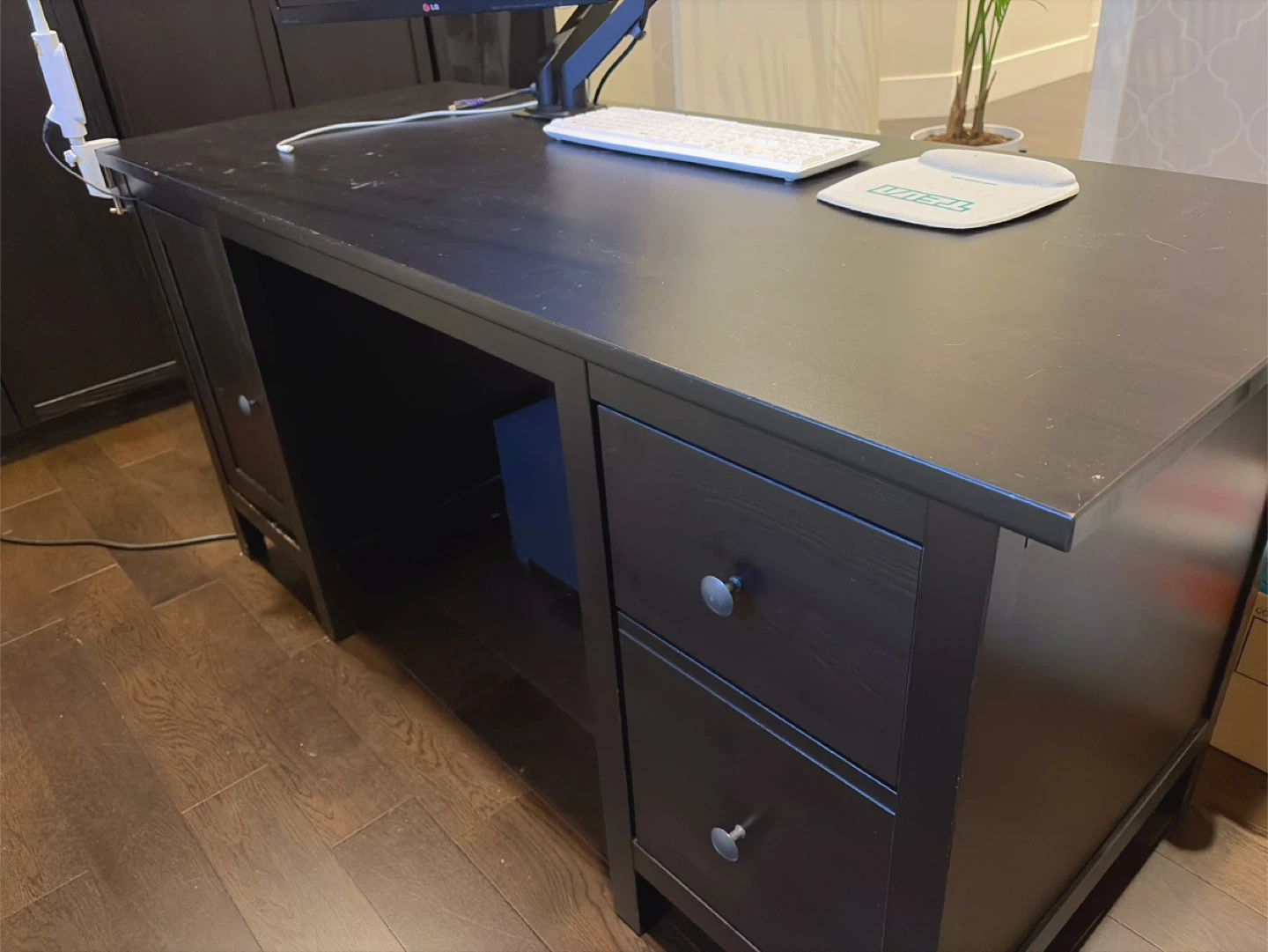 IKEA Hemnes Black-Brown Desk
