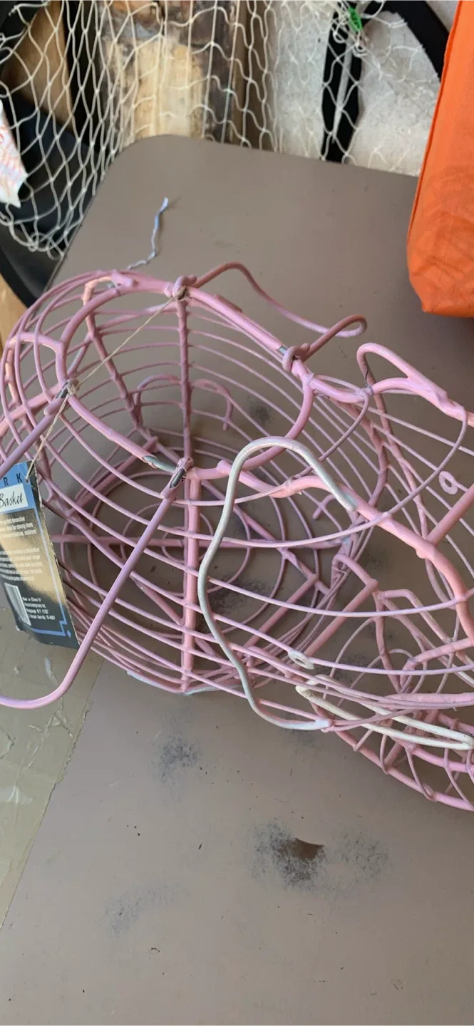 Pink Elephant Wire Basket image indicator(2)