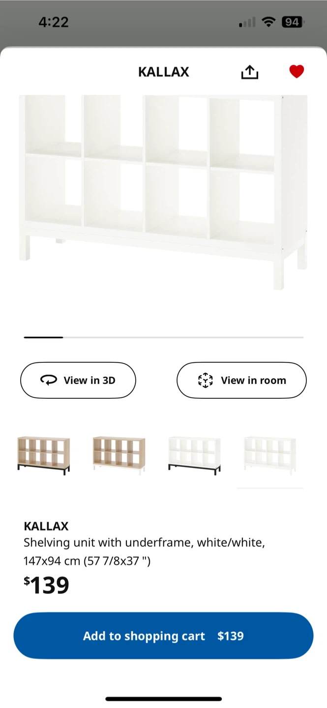 IKEA Kallax Shelving Unit with Baskets - photo 4