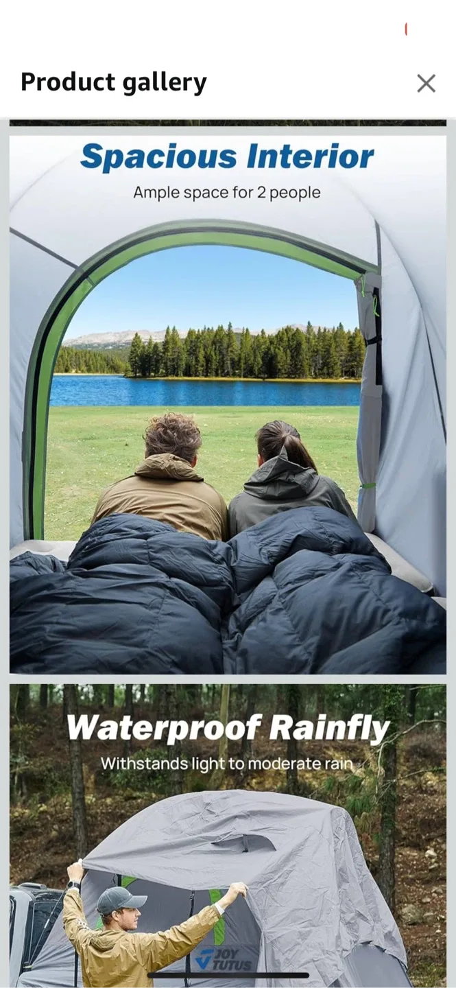 JOY TUTUS Truck Bed Tent - Spacious 2-Person Tent image indicator(3)