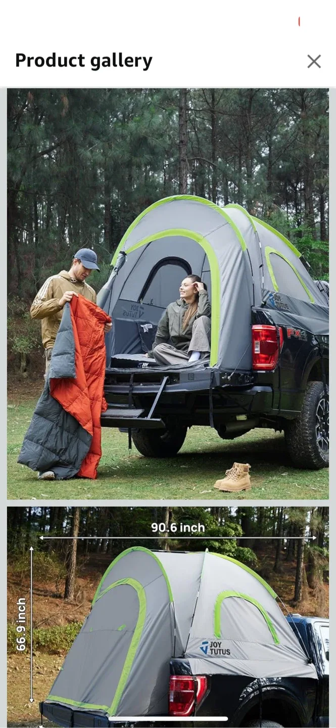 JOY TUTUS Truck Bed Tent - Spacious 2-Person Tent image indicator(2)