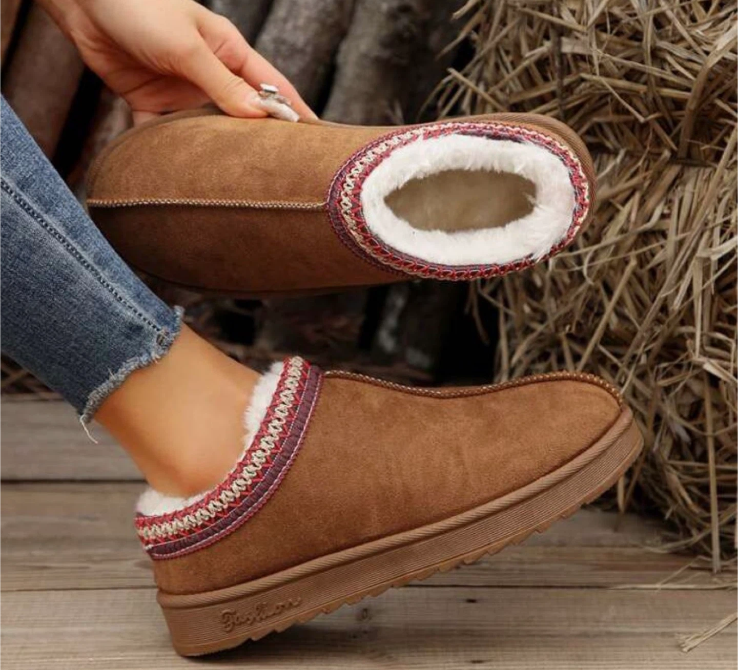 Brown Fashion Slippers - photo 2