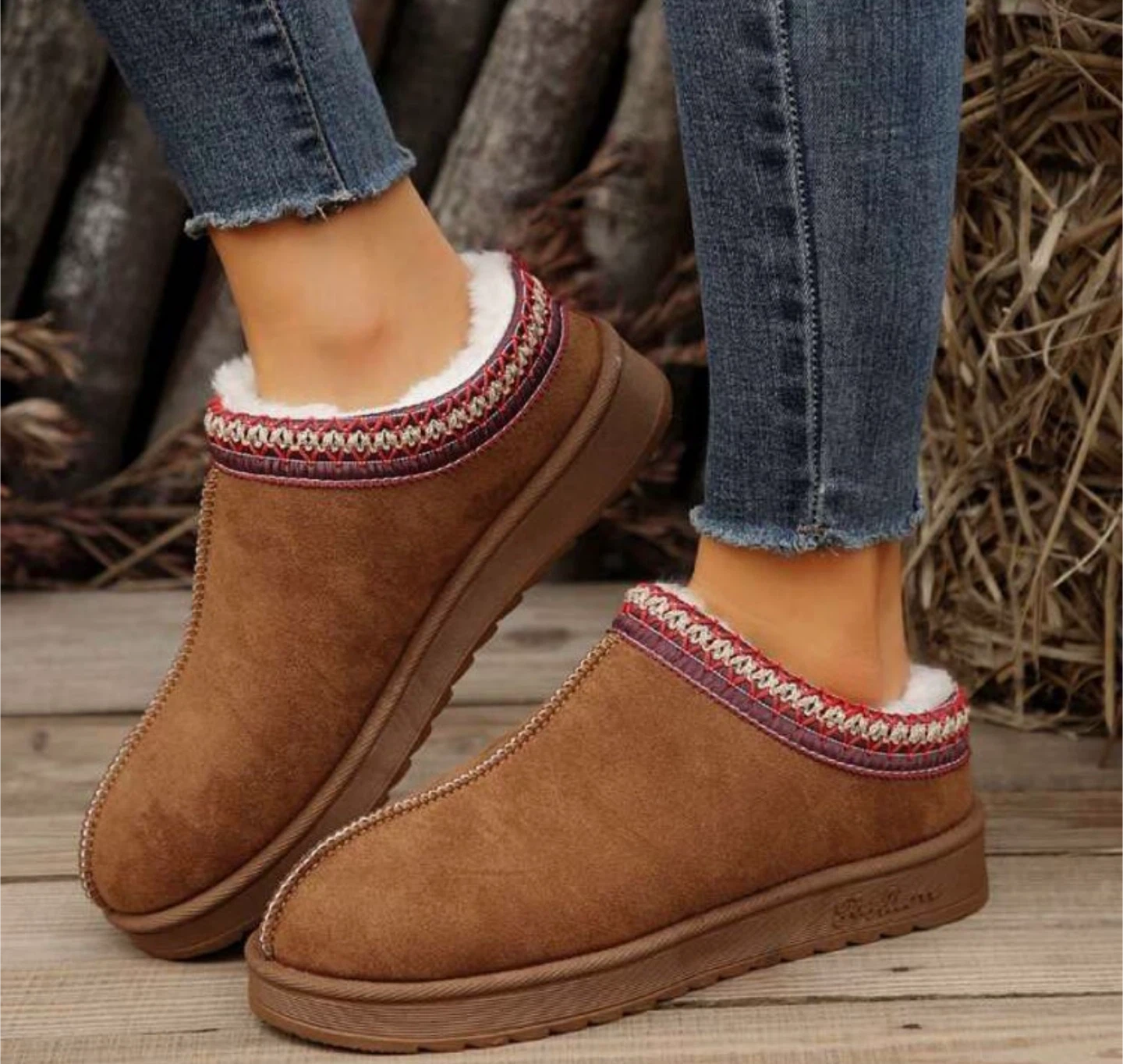 Brown Fashion Slippers