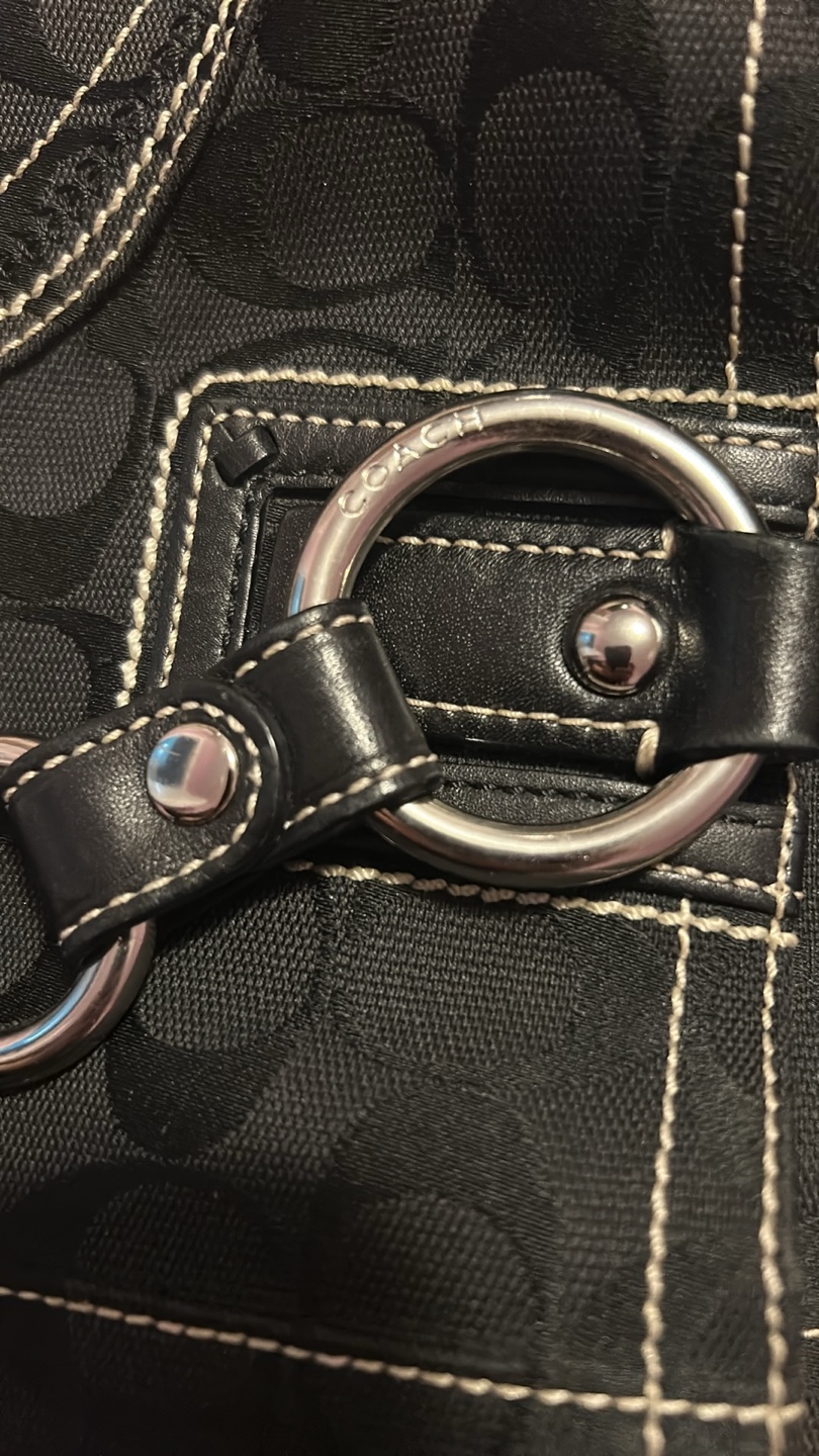 Coach Black Signature Canvas Satchel - photo 4