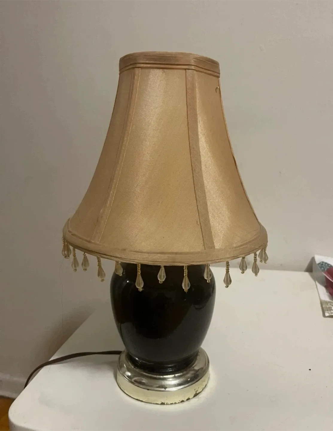 Table Lamp with Beige Shade image indicator(2)