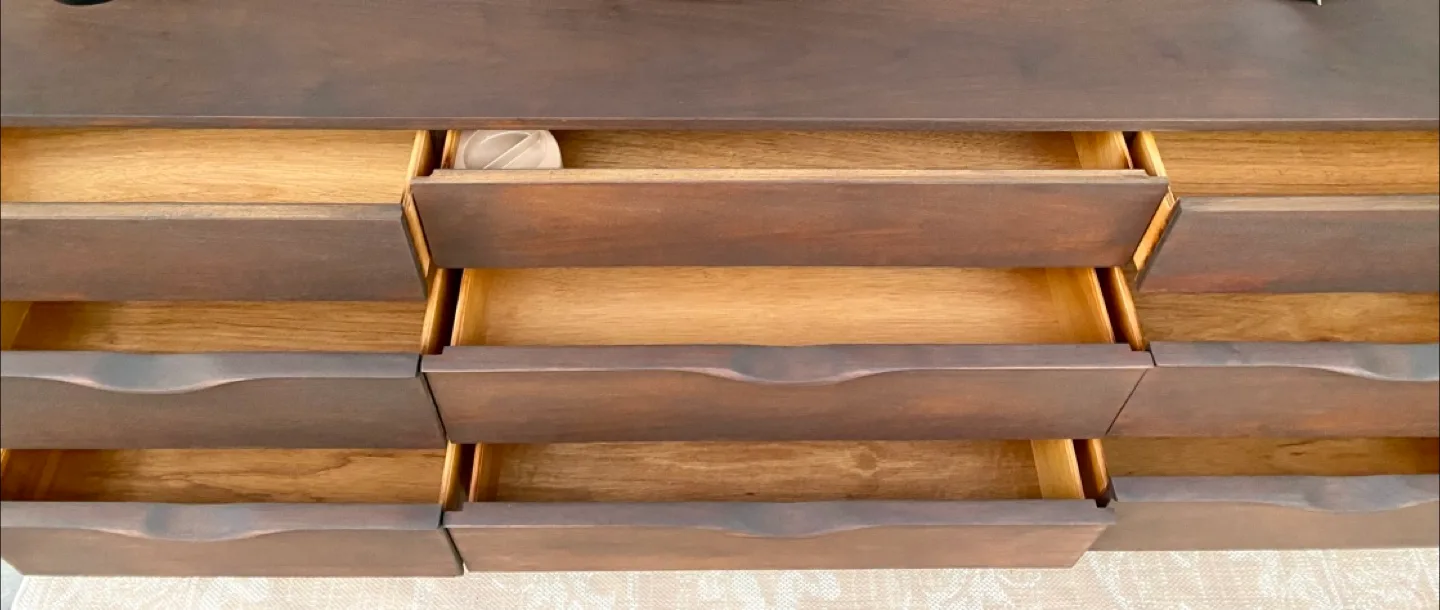 ✨ Vintage MCM Kaufman Sideboard / Dresser – Refinished image indicator(4)