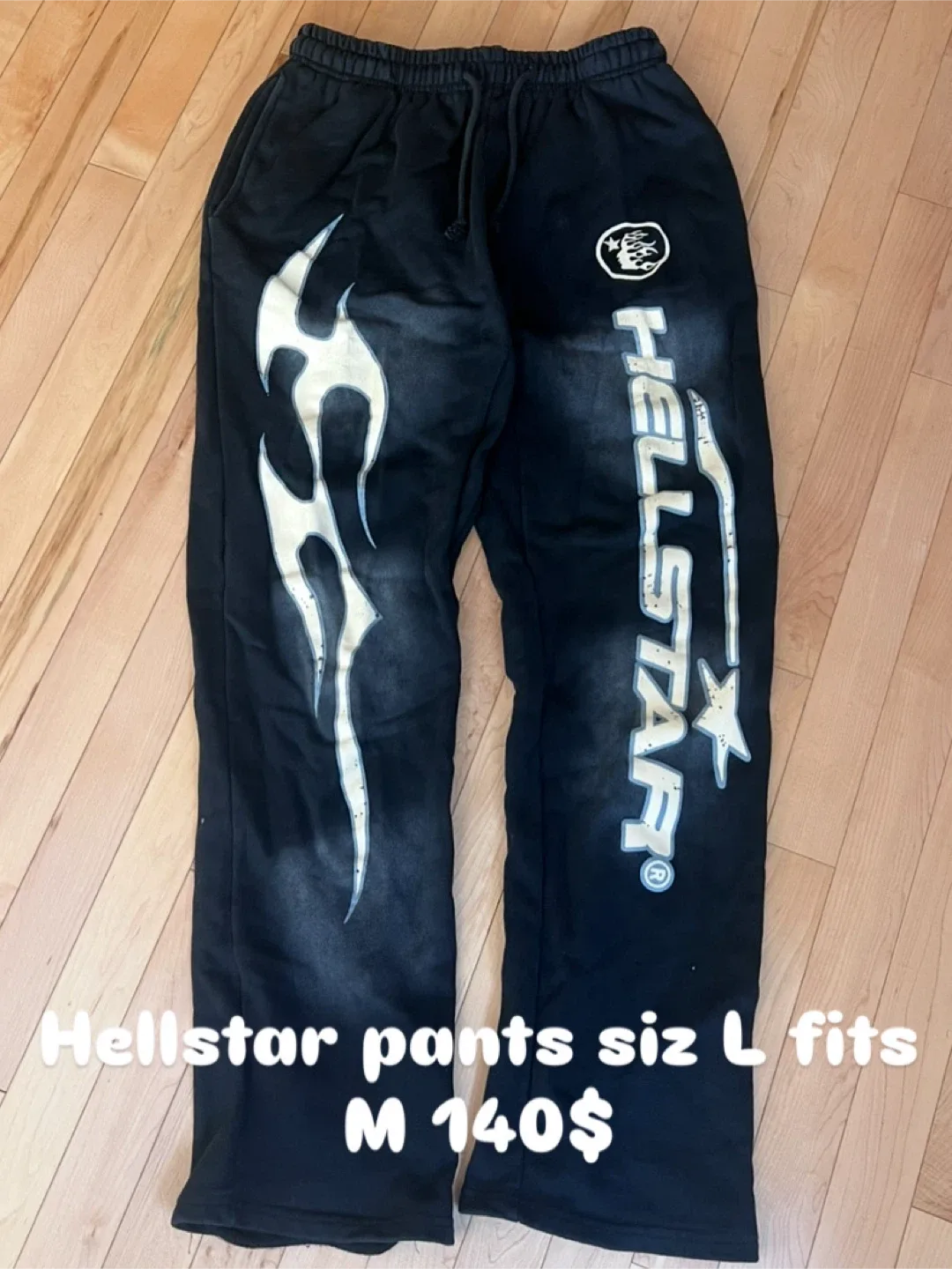 Hellstar Black Sweatpants Size L (Fits M) image indicator(2)