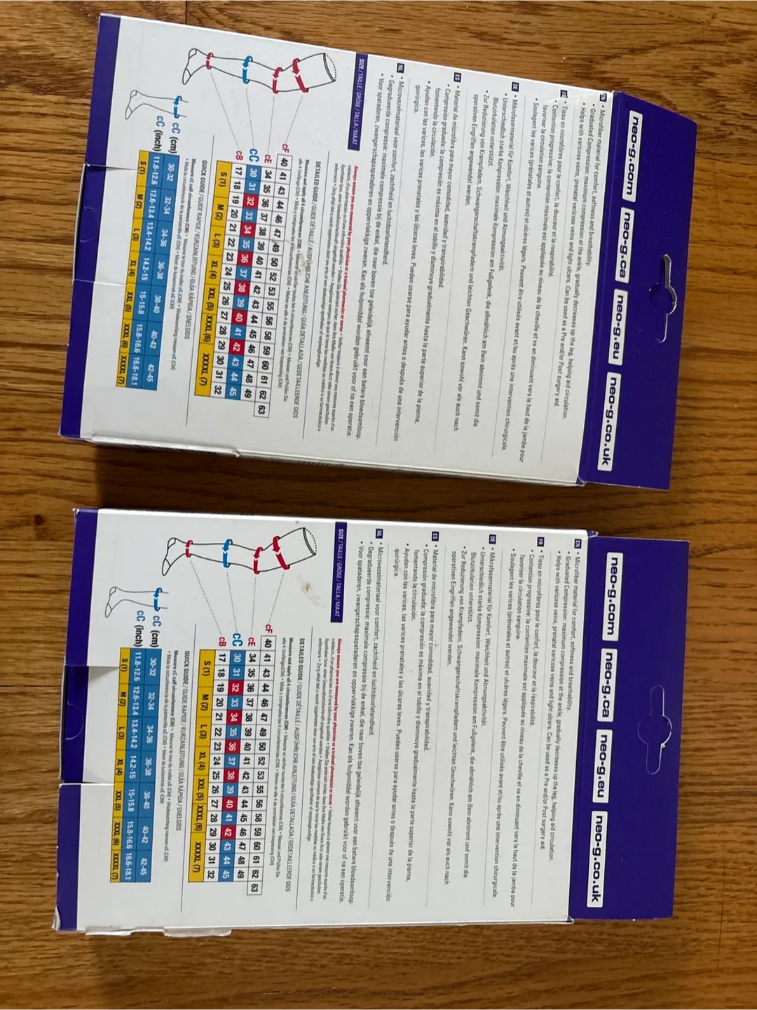 Medical compression hose- size M & L image indicator(2)