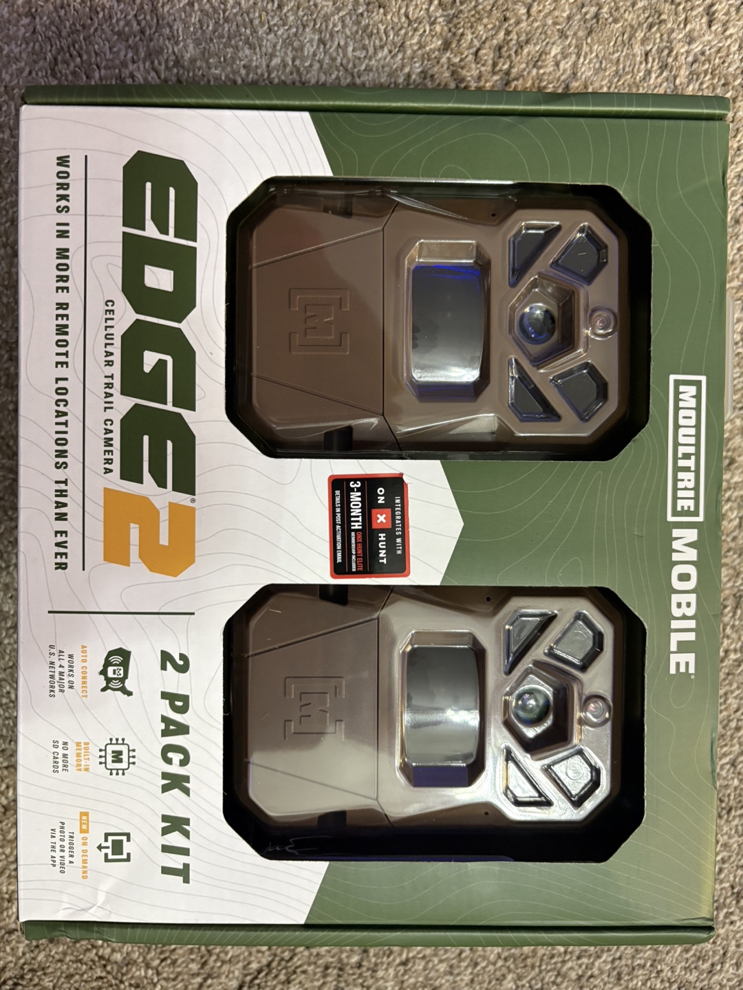 Moultrie Edge 2 Cellular Trail Camera 2-Pack Kit