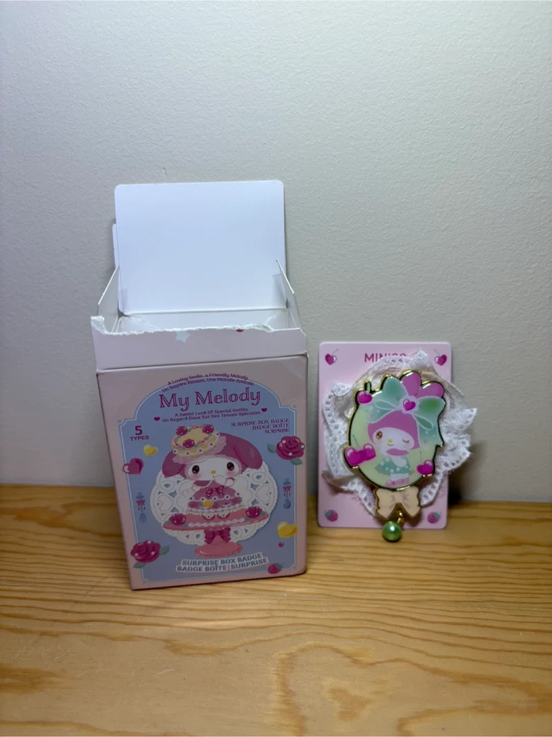 My Melody Surprise Box Badge by Miniso image indicator(2)
