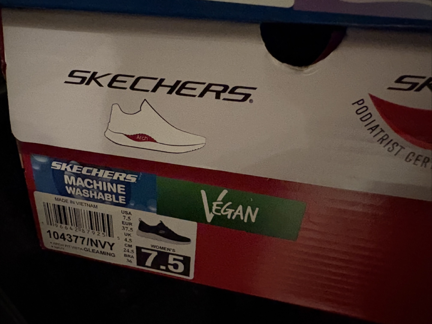 Skechers Arch Fit Vista Gleaming Navy - Women's Size 7.5 - photo 2