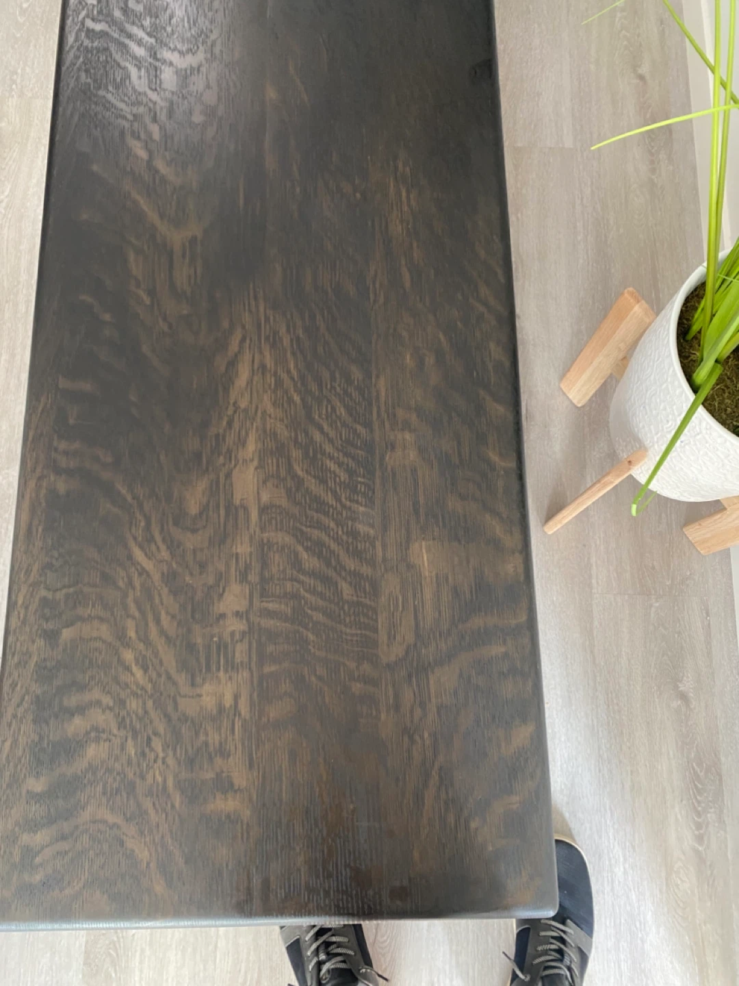 Dark Wood Coffee Table with Shelf - photo 3