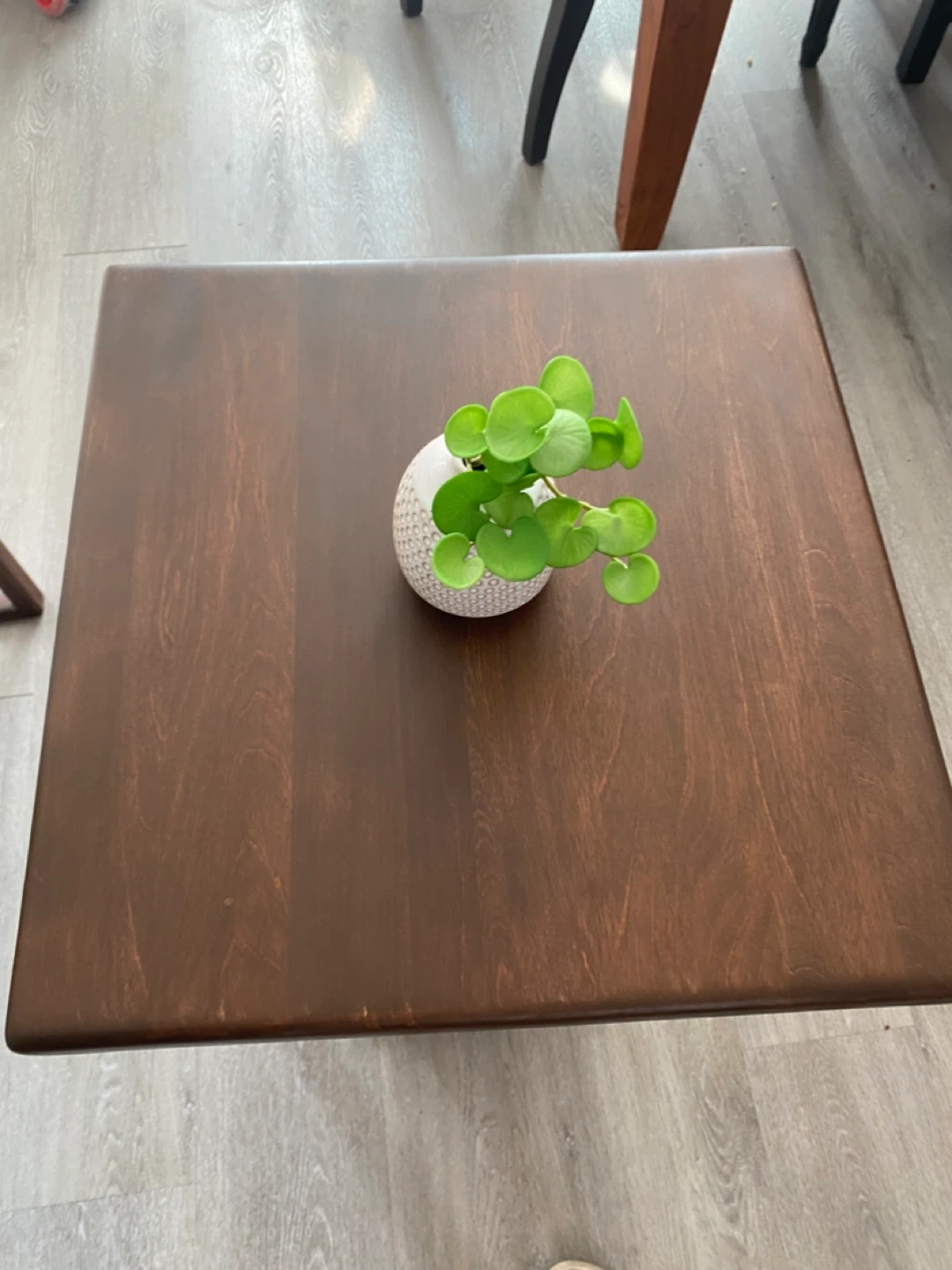 New American walnut finished solid maple coffee and end table. - photo 4