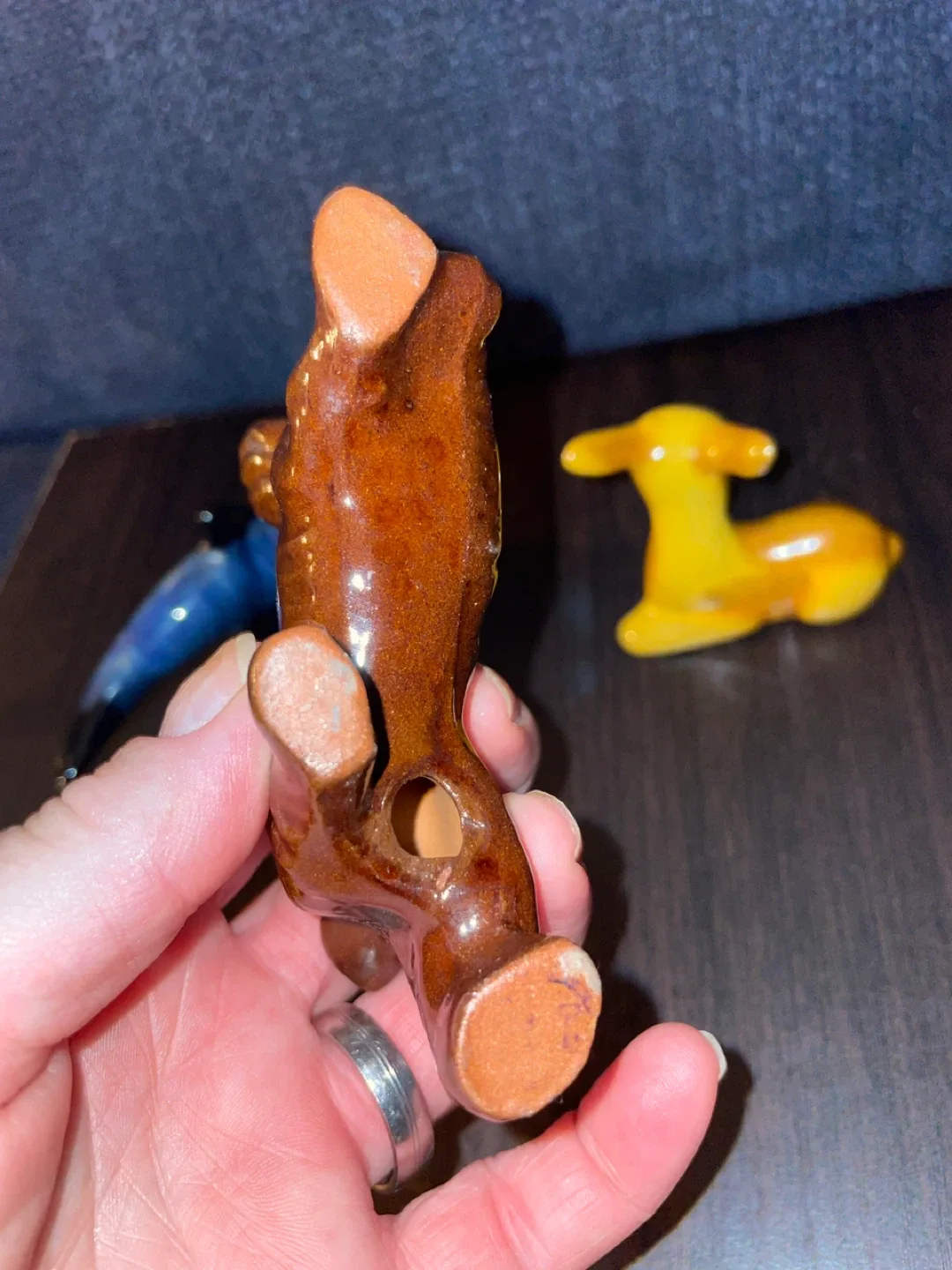 Ceramic Animal Figurines - Deer, Dog, Dolphin image indicator(8)