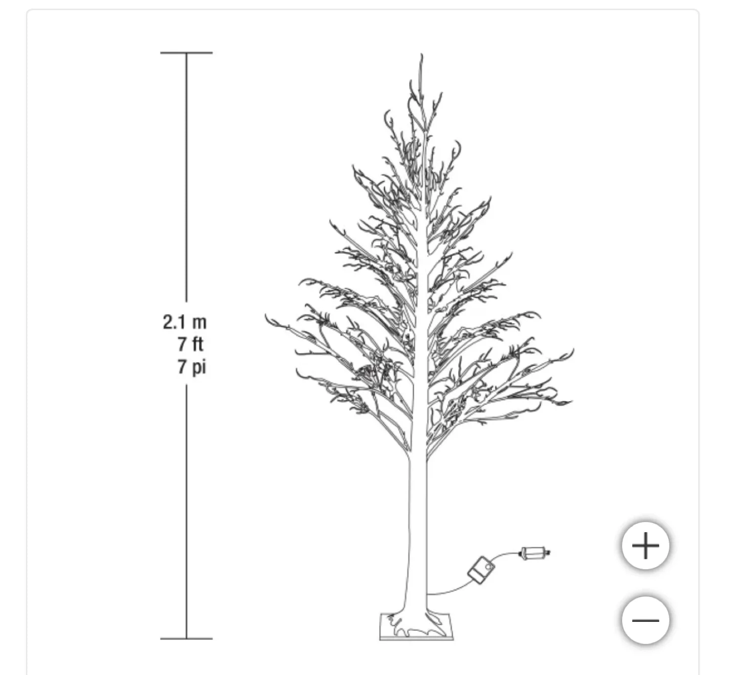 7 ft Pre-Lit Artificial Christmas Tree image indicator(2)