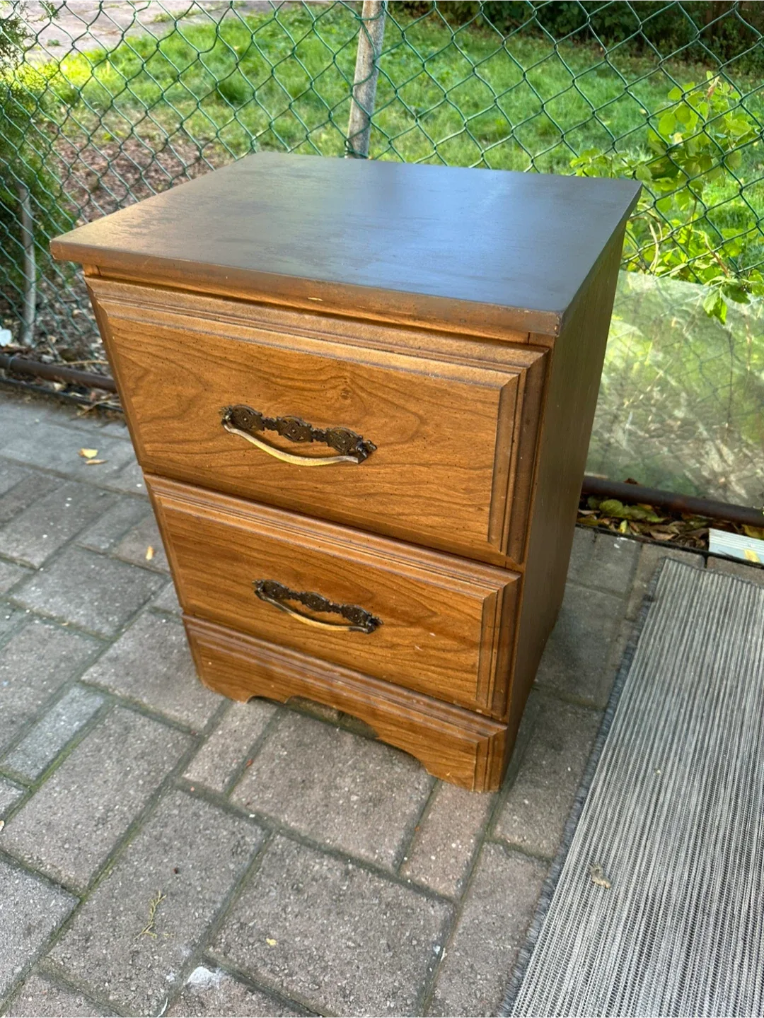 Wooden 2-Drawer Nightstand thumbnail