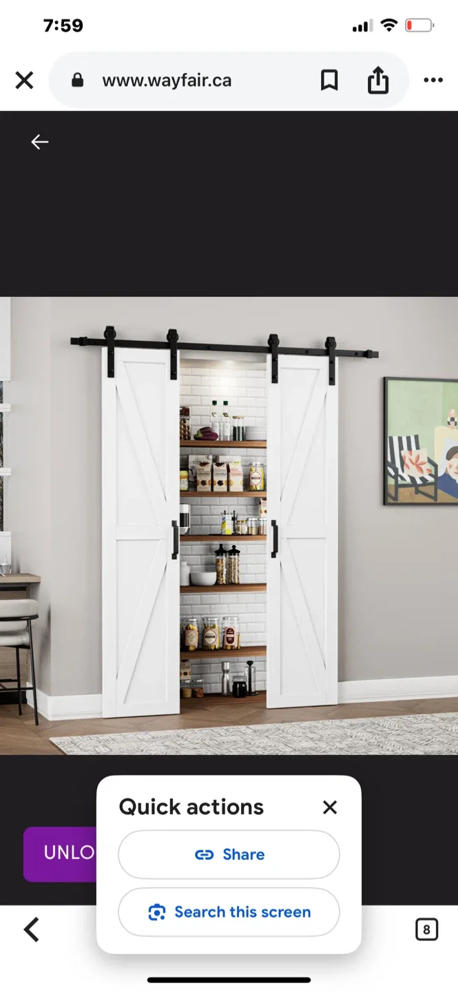 Win Stellar Barn Door with Installation Hardware Kit image indicator(7)
