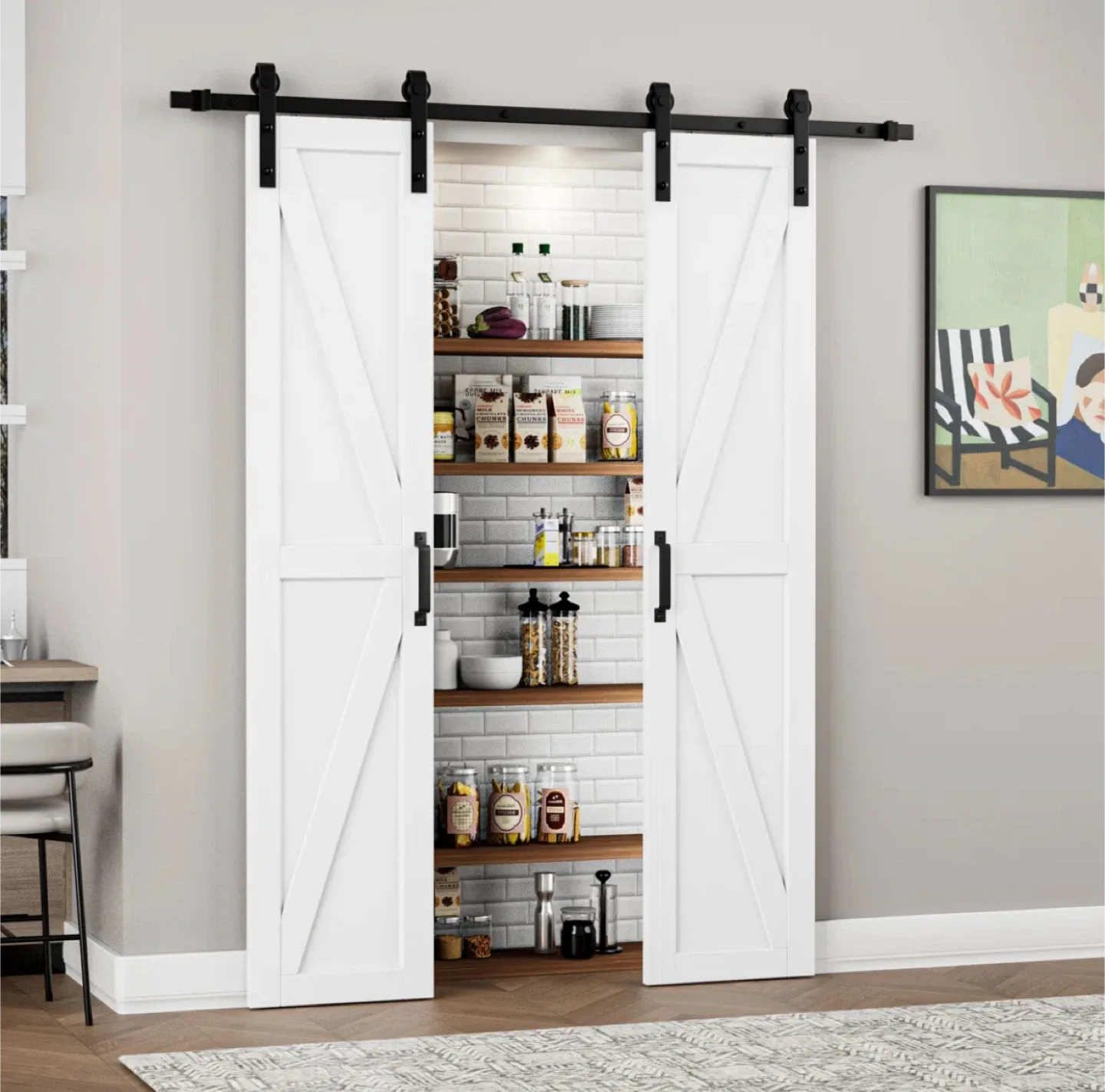 Win Stellar Barn Door with Installation Hardware Kit image indicator(2)