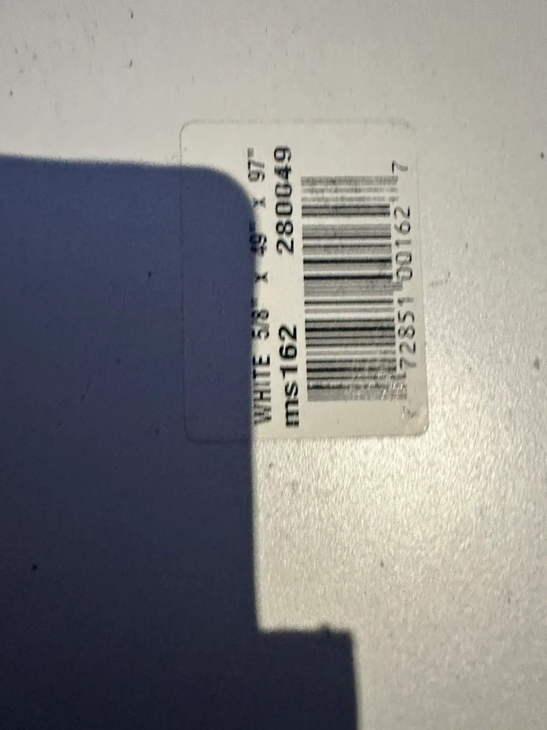 White 5/8" x 49" x 97" Panel image indicator(6)