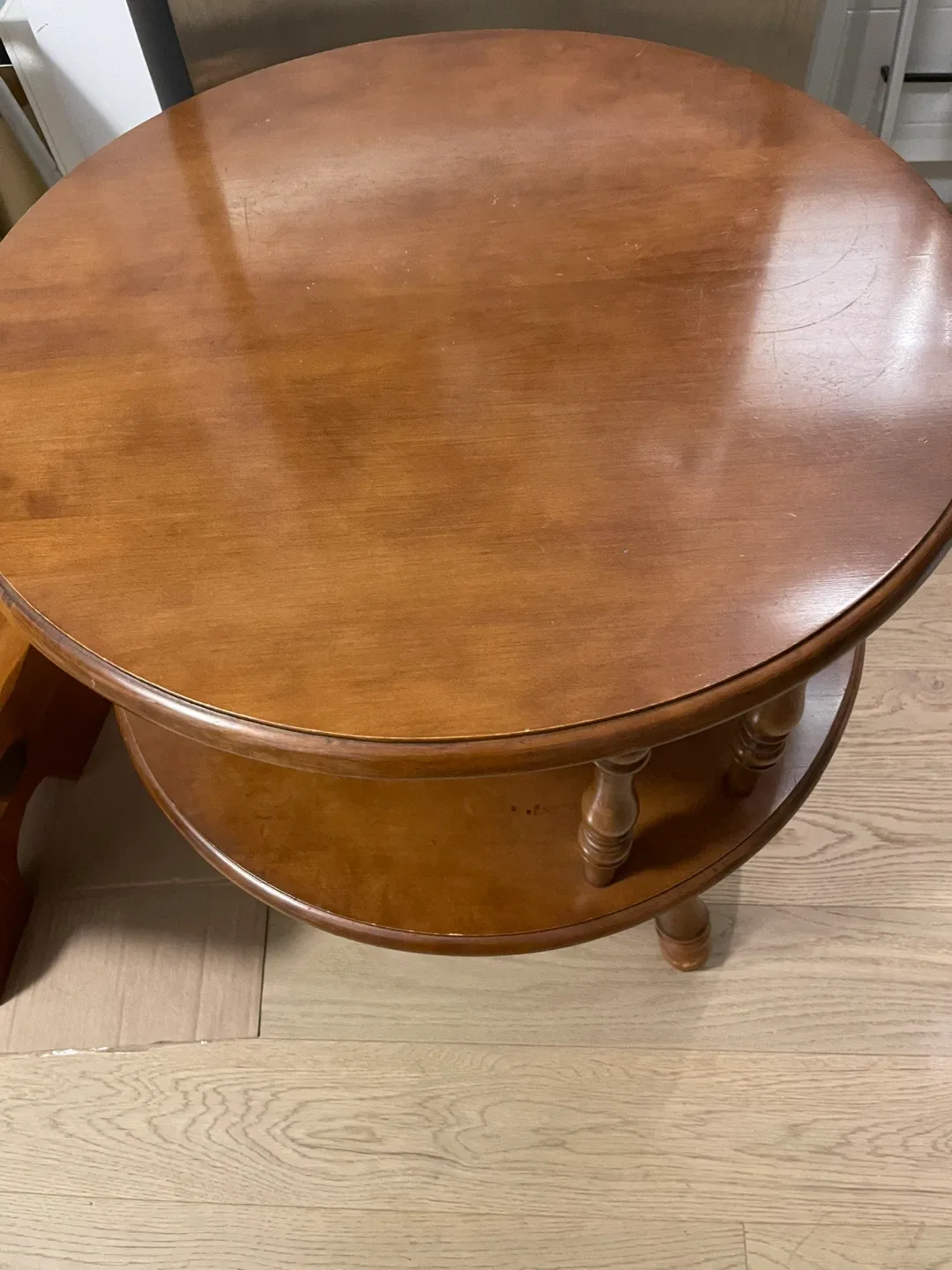 Round Wooden Side Table image indicator(3)