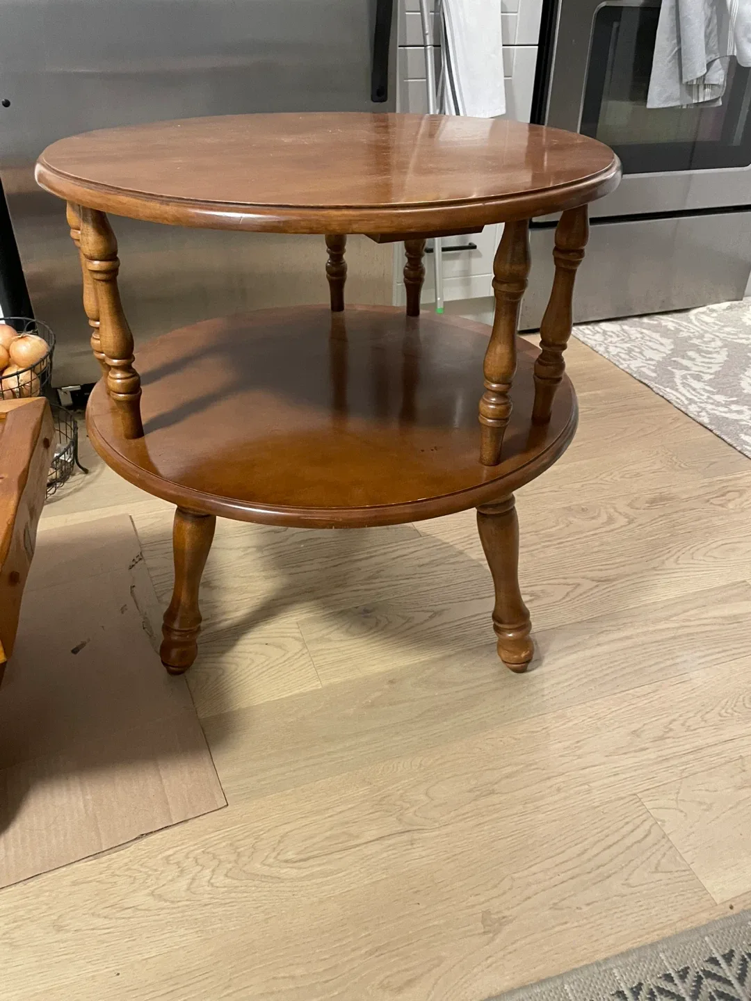 Round Wooden Side Table image indicator(2)