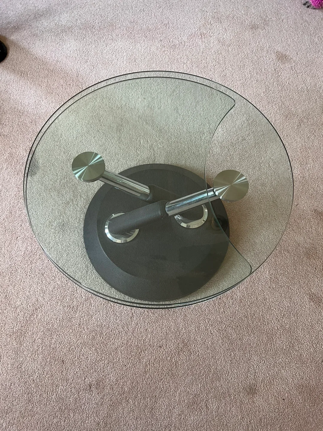 Round Glass Top Side Table image indicator(4)