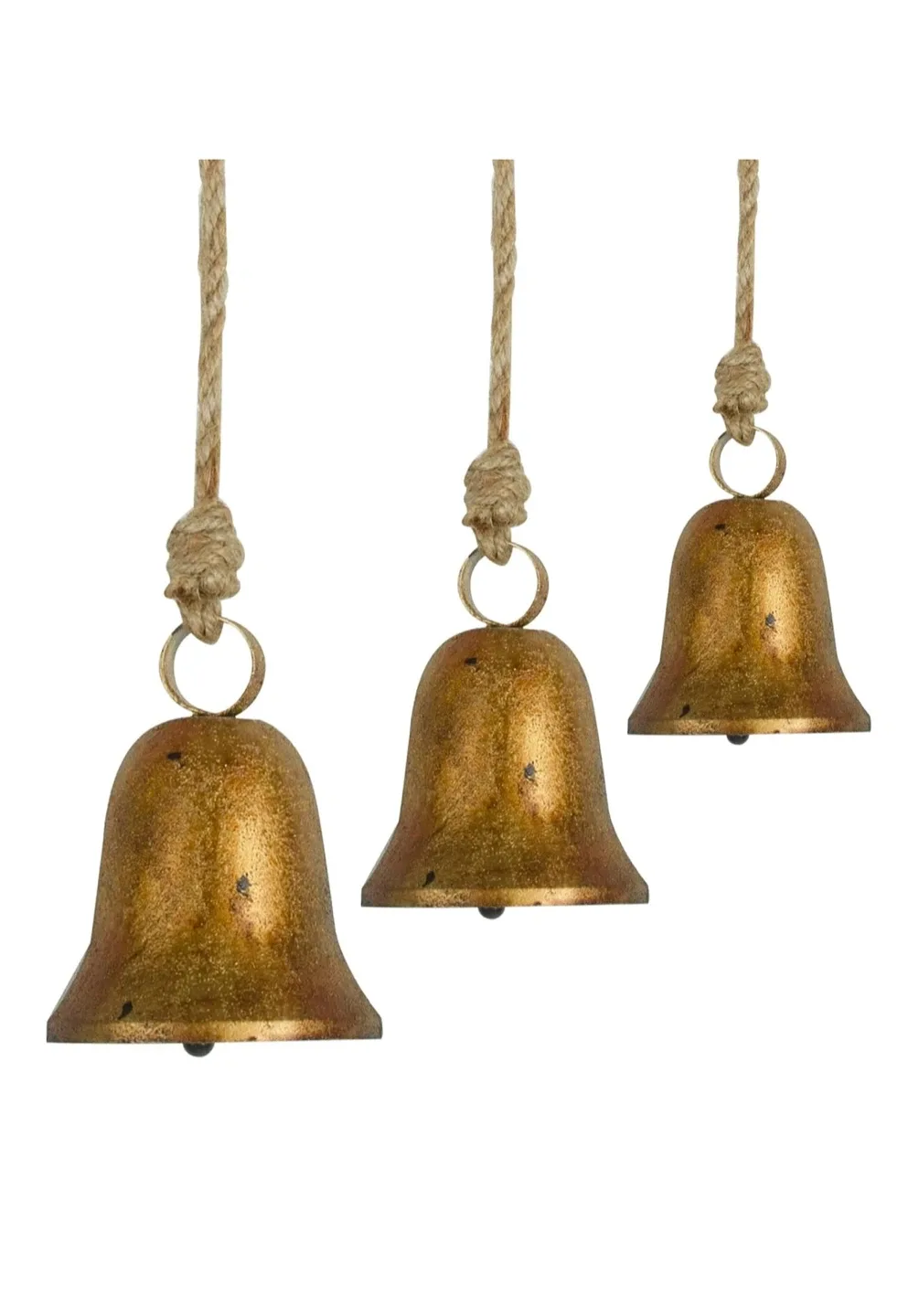 Decorative Hanging Bells - Gold & Blue thumbnail