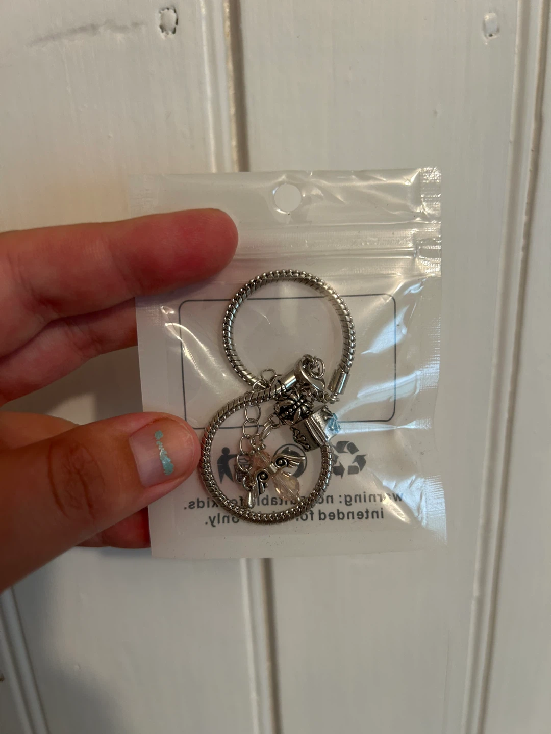 Small shop angel charm bracelet