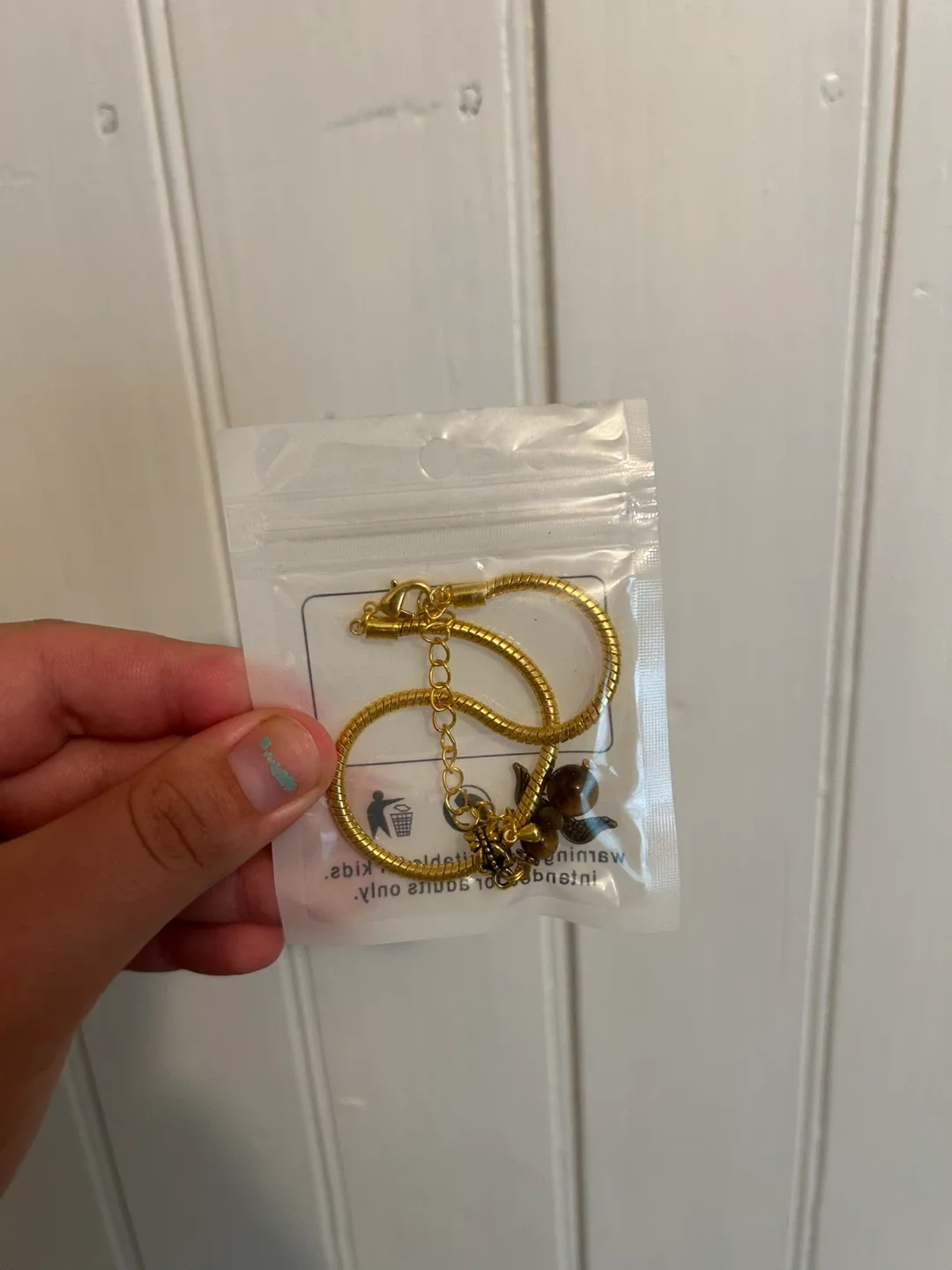 Small shop angel charm bracelet image indicator(4)