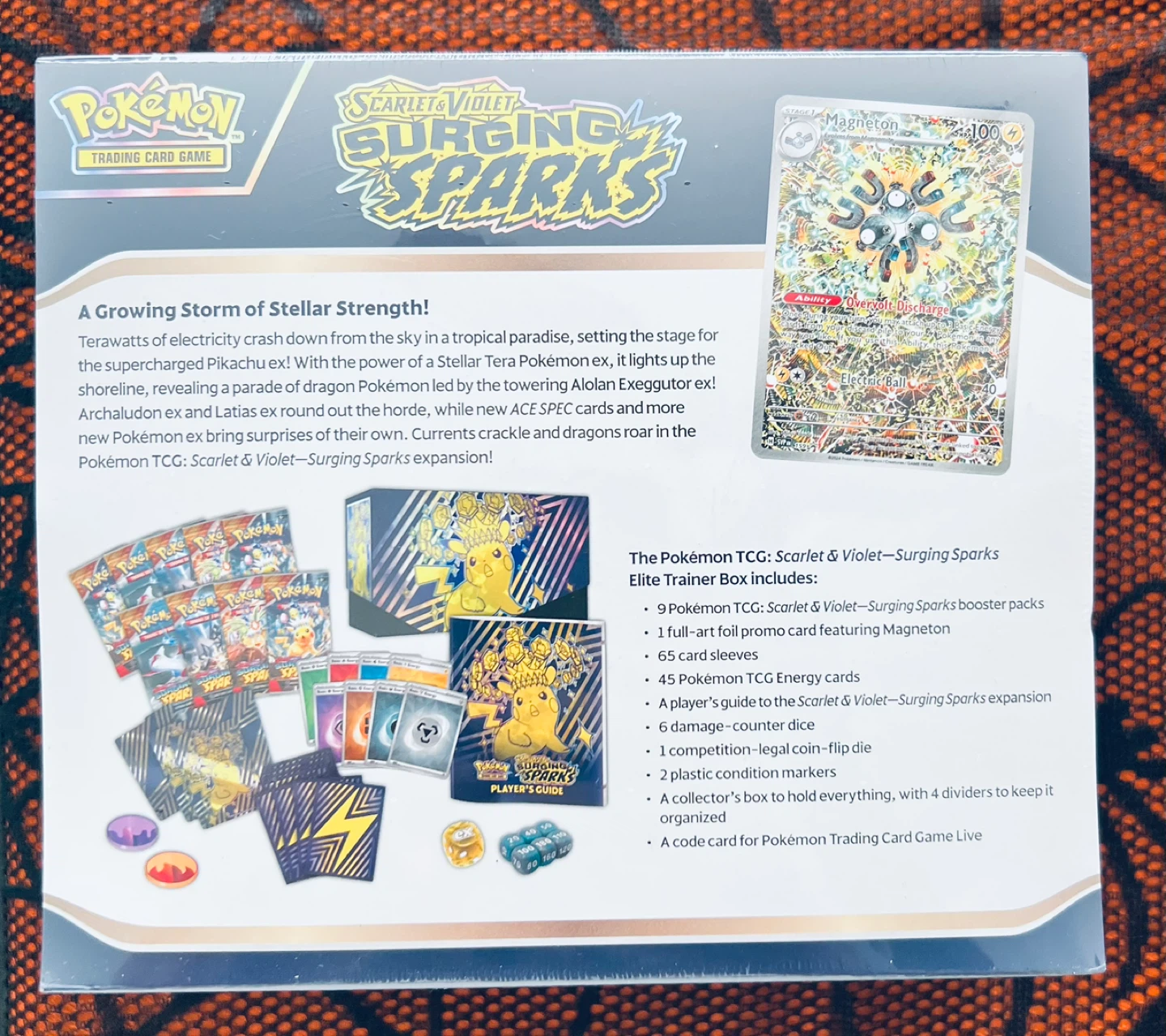 New Scarlet & Violet Surging Sparks Elite Trainer Box