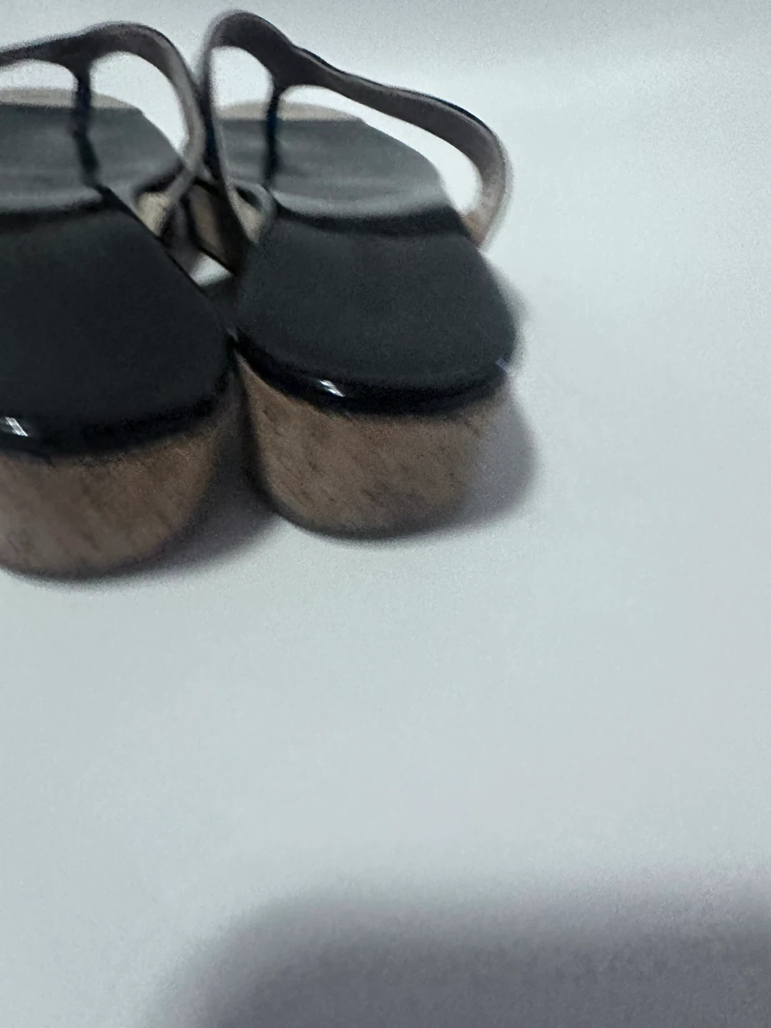 Jimmy Choo Black Thong Wedge Sandals - photo 4