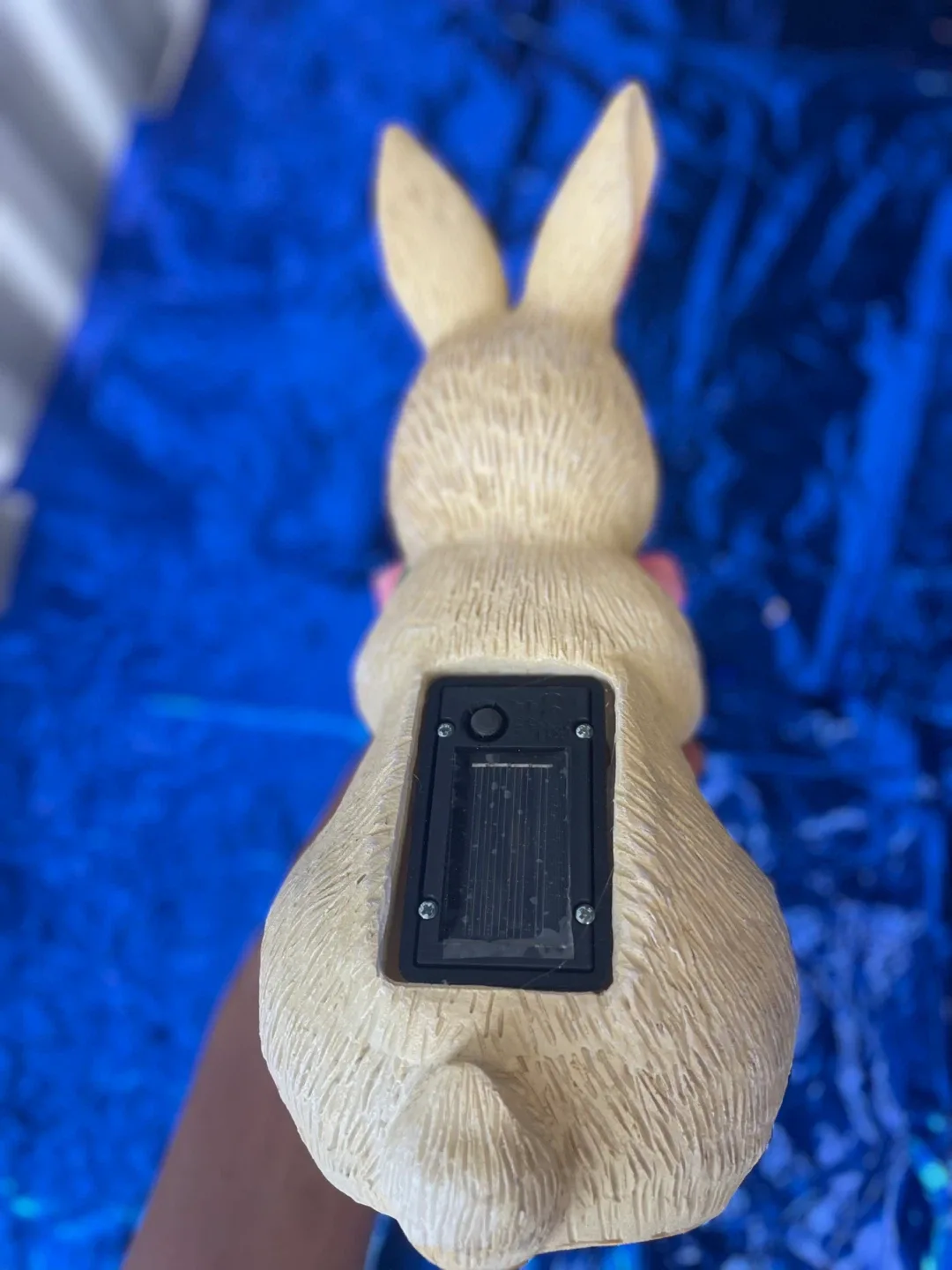 Cute Bunny with Flowers Figurine image indicator(2)