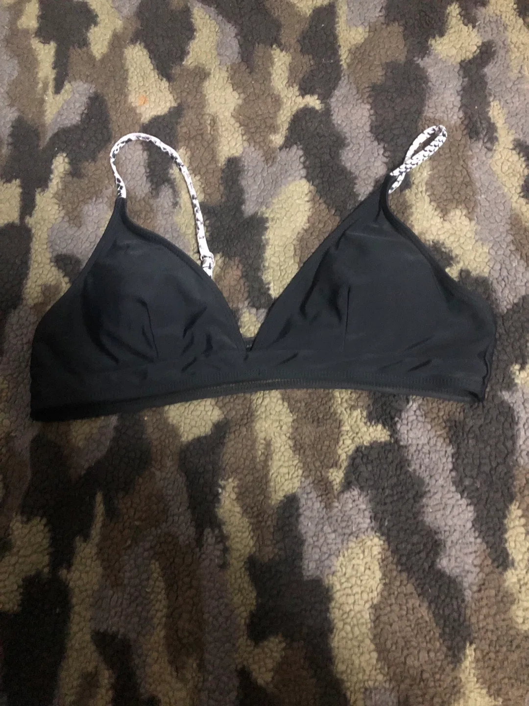 Black swim top thumbnail