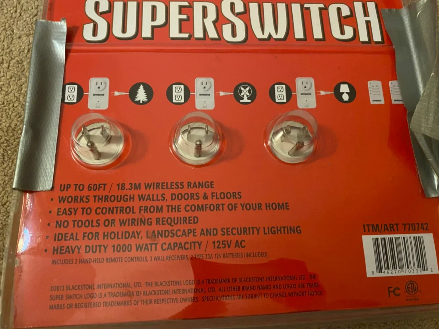 SuperSwitch Indoor Wireless Remote Control - New image indicator(2)