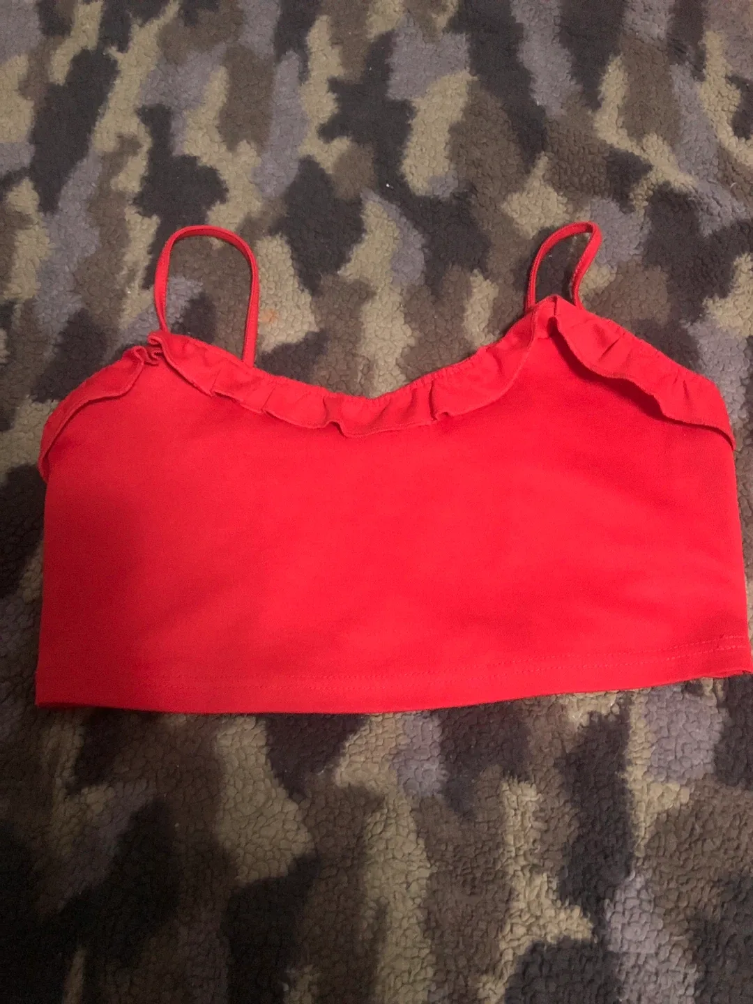 Lefties Red Crop Top - Size L thumbnail