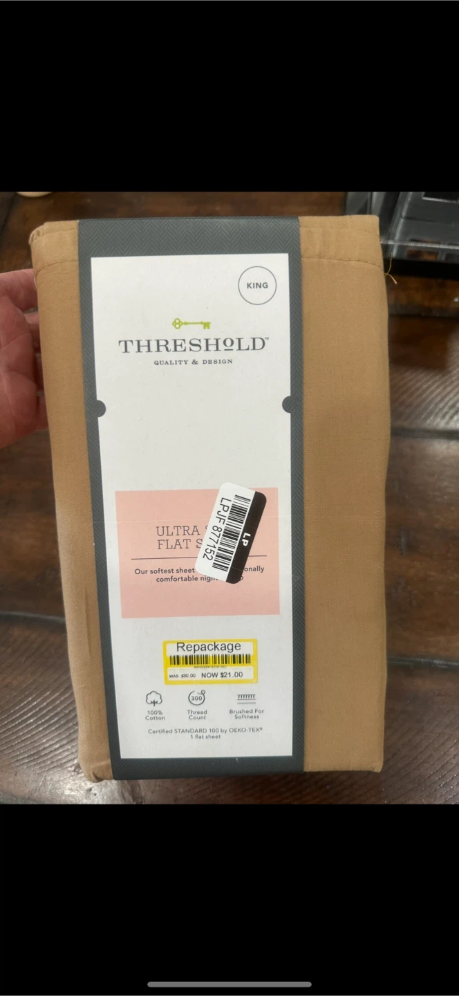 Threshold King Ultra Flat Sheet  - New