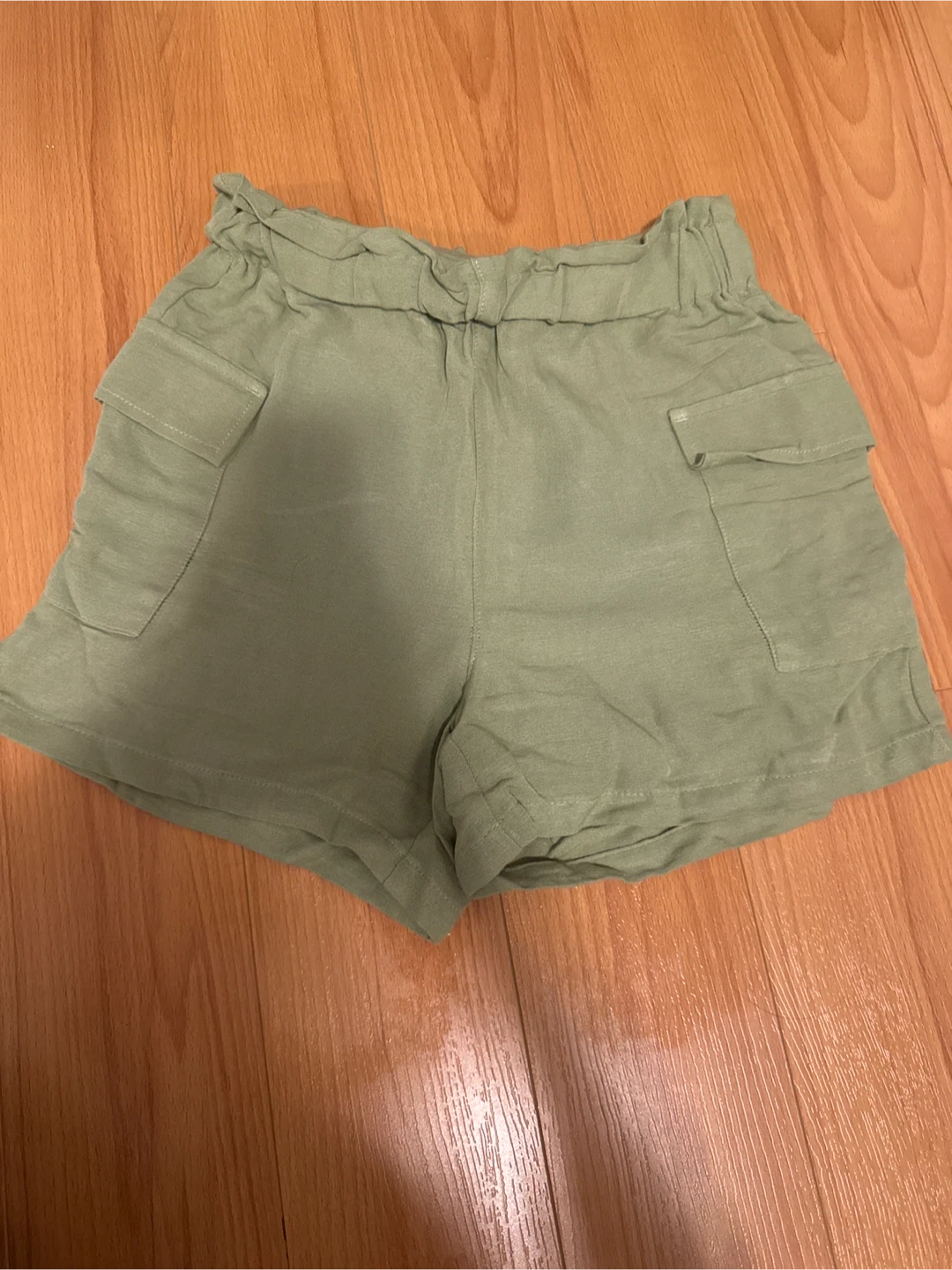 Green Shorts with Pockets