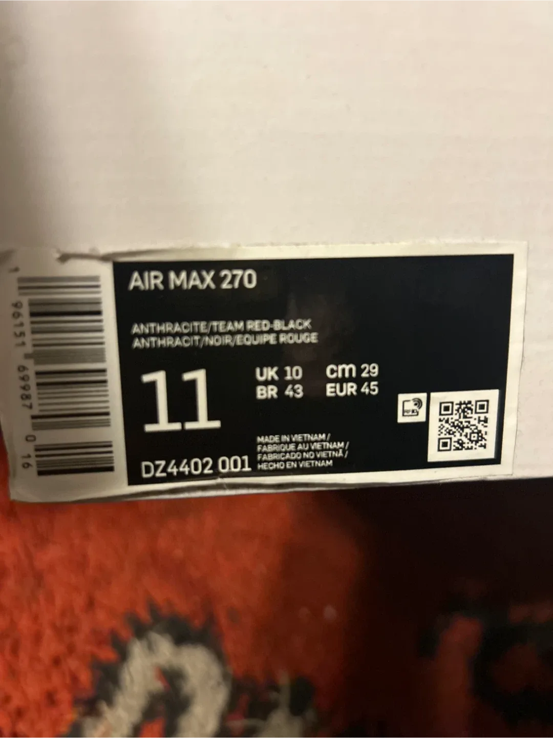 Nike Air Max 270 - Black/Red image indicator(8)