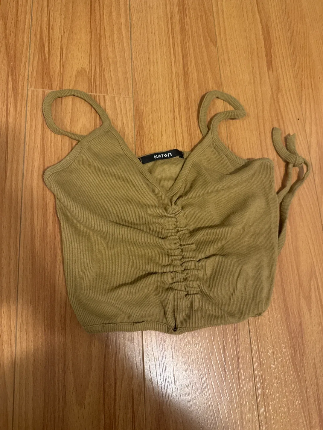 Koton brown Ribbed Tank Top thumbnail