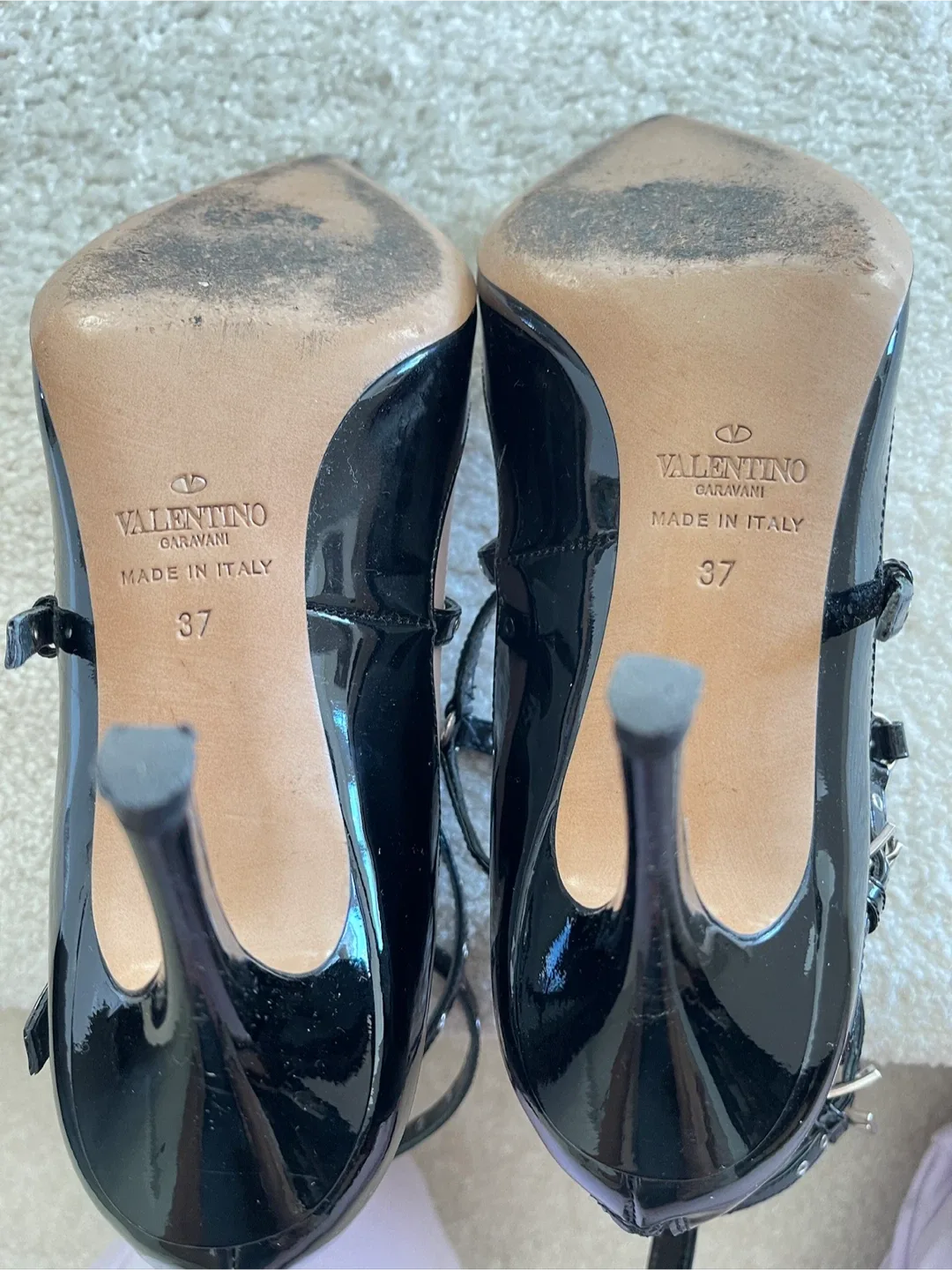 Valentino Black & Pink Pointed Heels image indicator(9)