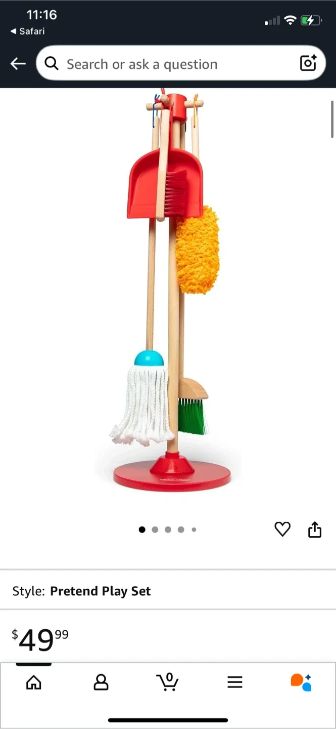 Melissa & Doug Pretend Play Cleaning Set thumbnail
