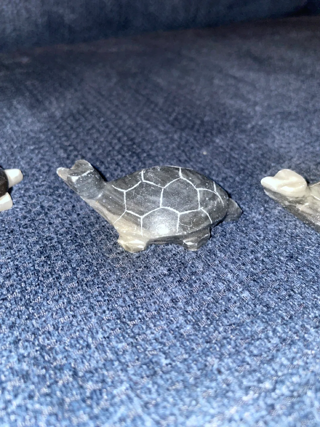 Set of 6 Stone Turtle Figurines image indicator(3)