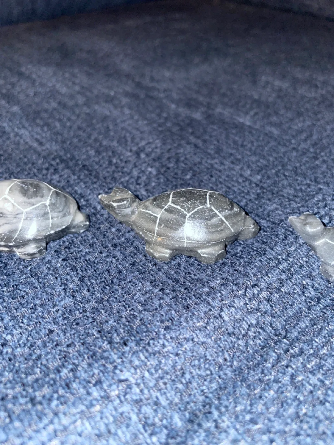 Set of 6 Stone Turtle Figurines image indicator(5)