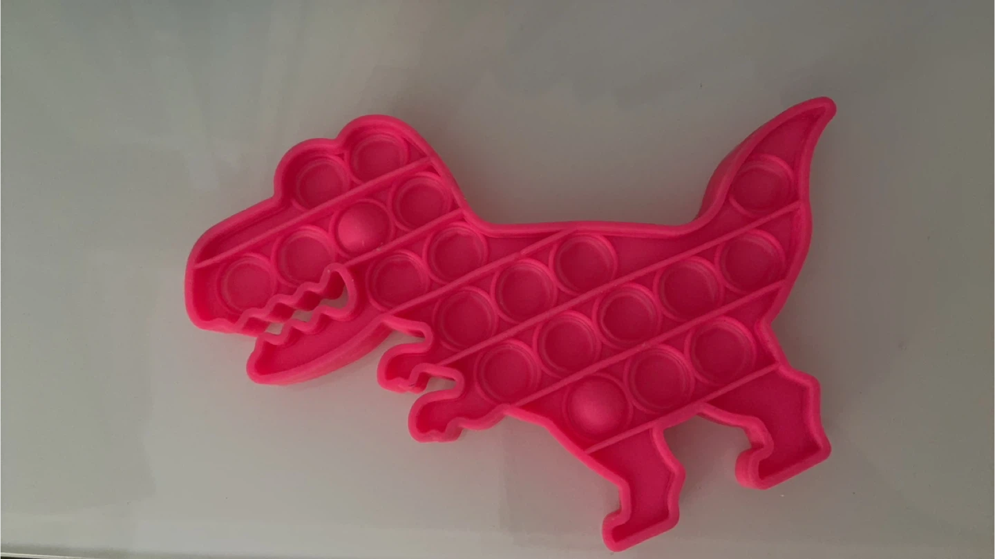 Pink Dinosaur Pop It Toy