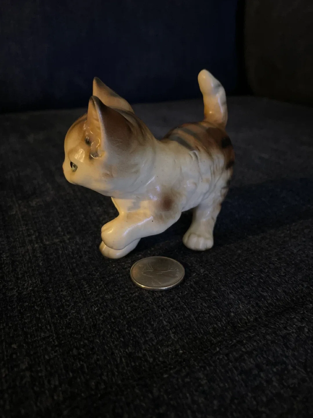 Vintage Ceramic Kitten Figurine image indicator(2)