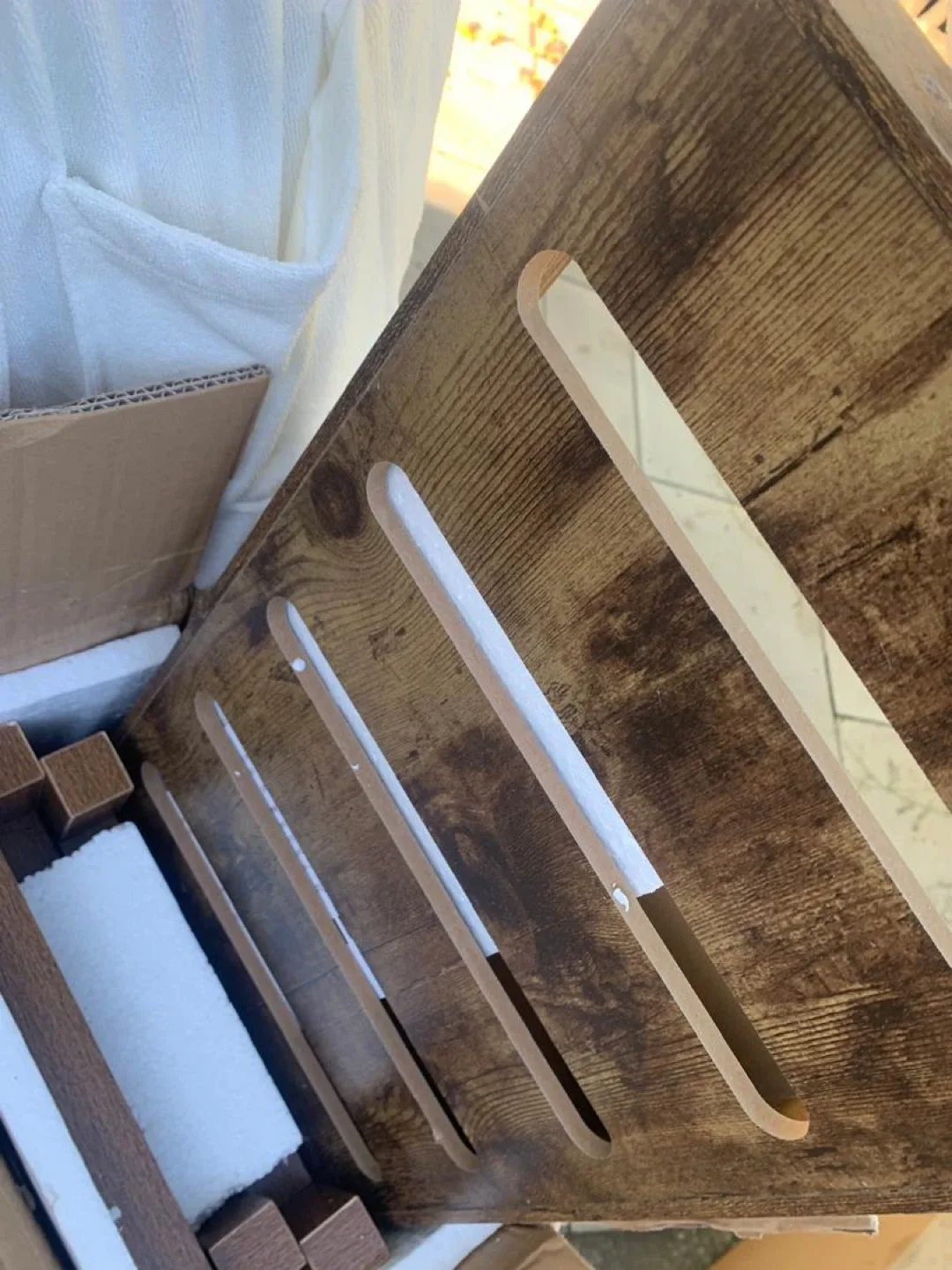 Farmhouse End Table Set of 1, Rustic Brown image indicator(6)